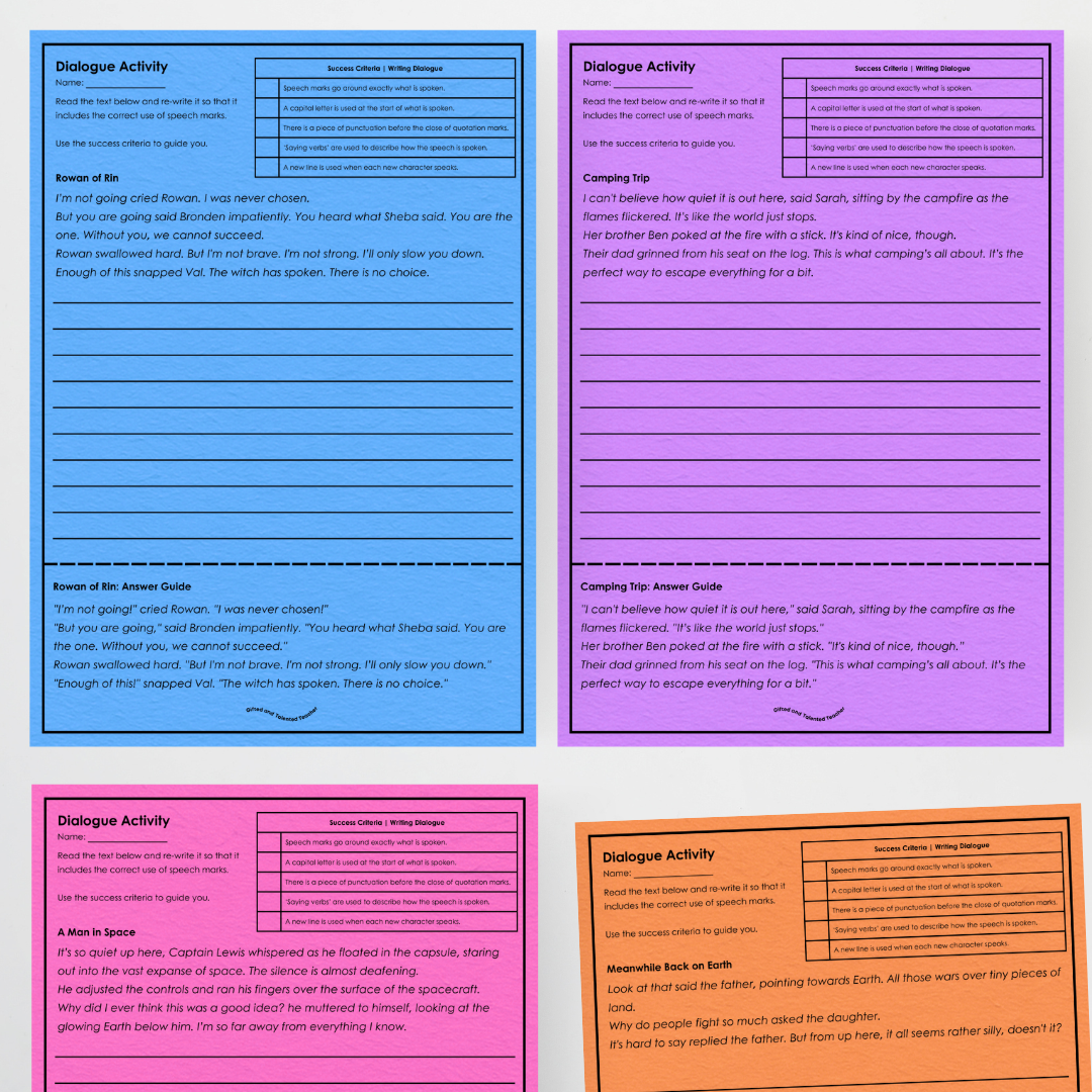 How to Teach Dialogue with Quality Teaching Resources