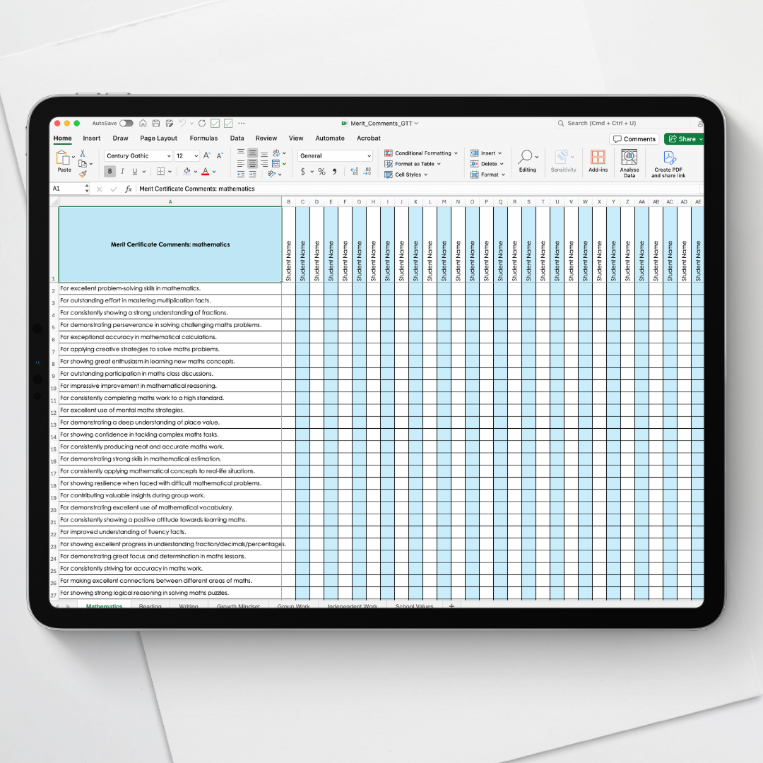 Merit Award Comments Made Easy: The Clever Way to Streamline Your Student Awards