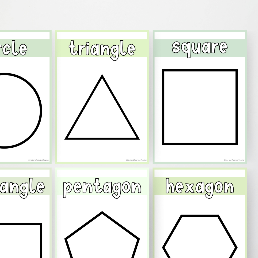 Shape Posters - Boho Botanical Classroom Decor - Teacher Resources & Classroom Decor
