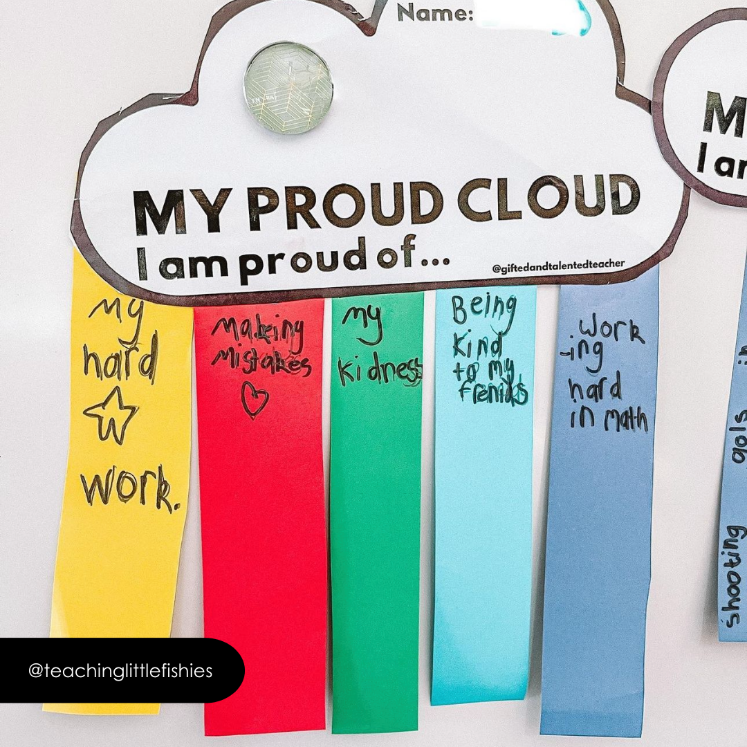 Proud Cloud: Reflection Resource - Rainbow Classroom Decor - Teacher Resources & Classroom Decor