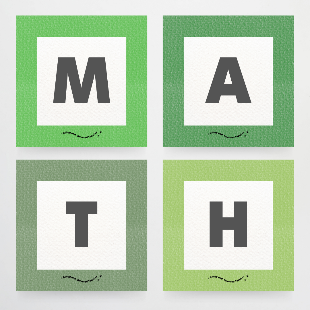 Square Labels - Leafy Greens Classroom Decor