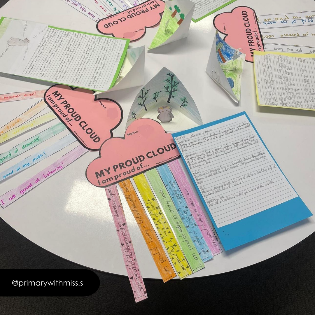 Proud Cloud: Reflection Resource - Rainbow Classroom Decor - Teacher Resources & Classroom Decor