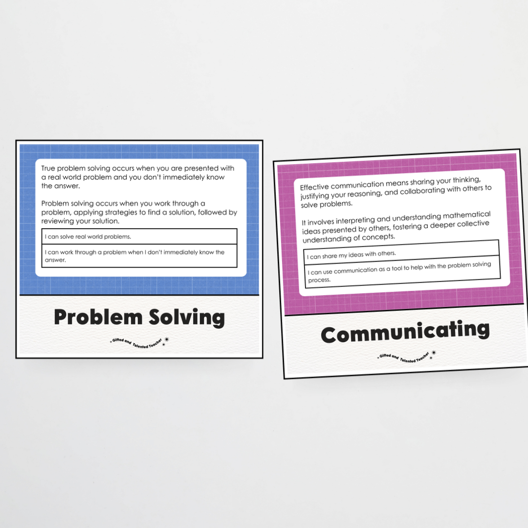 Mathematical Proficiencies Wall Display: Back To School Classroom Decor