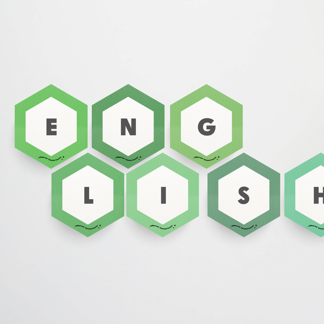 Hexagon Labels - Leafy Greens Classroom Decor