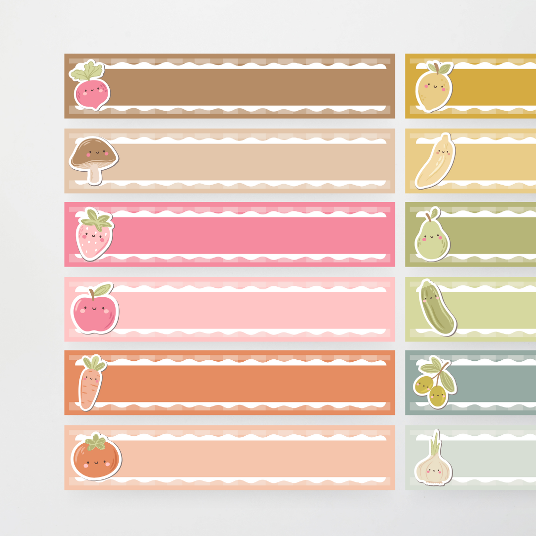 Rectangle Labels - Farmers Market Classroom Decor - Teacher Resources & Classroom Decor