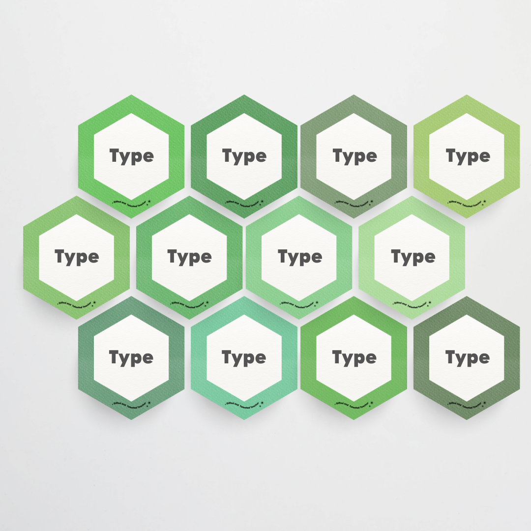 Hexagon Labels - Leafy Greens Classroom Decor