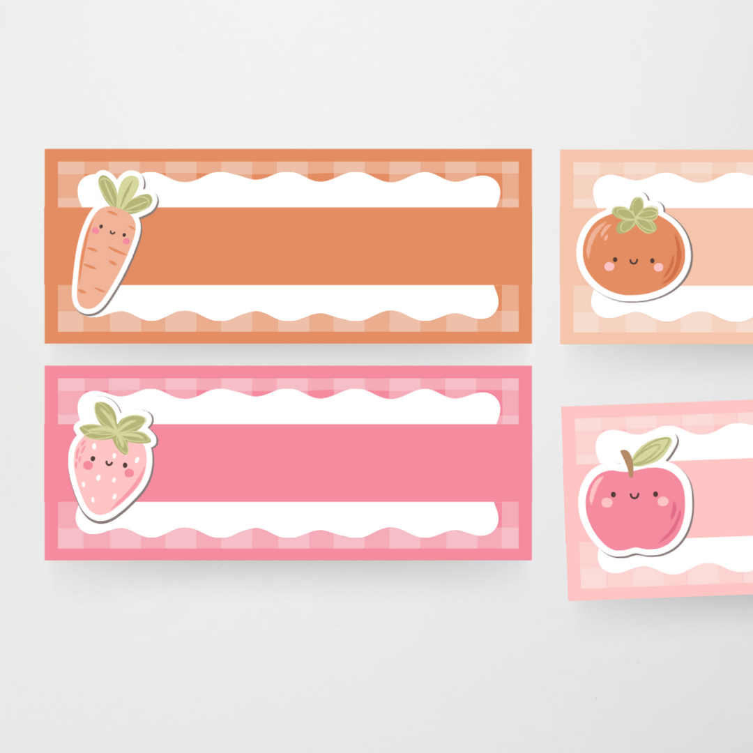 Rectangle Labels - Farmers Market Classroom Decor - Teacher Resources & Classroom Decor