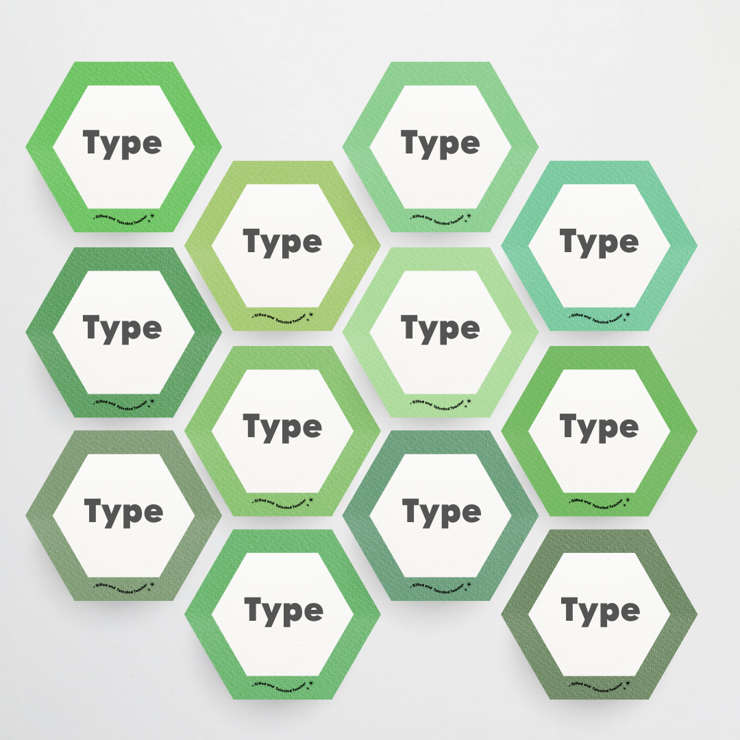 Hexagon Labels - Leafy Greens Classroom Decor