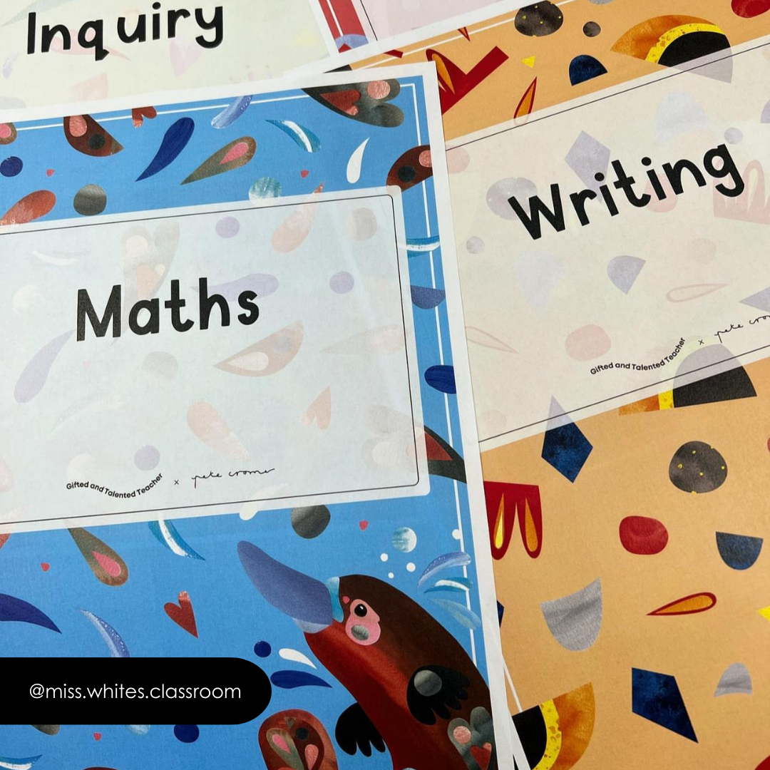 Pete Cromer: Binder Covers - Australian Fauna and Flora Classroom Decor - Teacher Resources & Classroom Decor