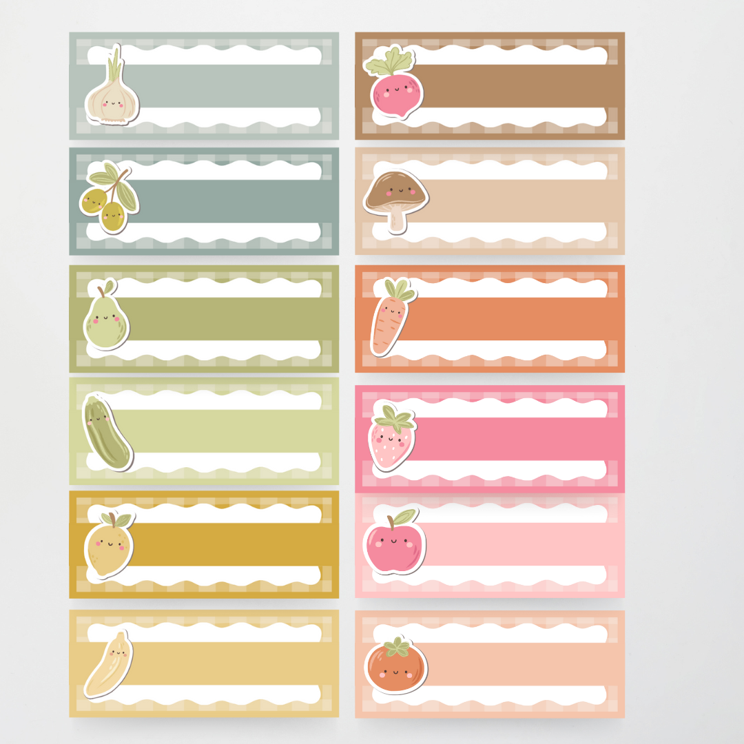 Rectangle Labels - Farmers Market Classroom Decor - Teacher Resources & Classroom Decor