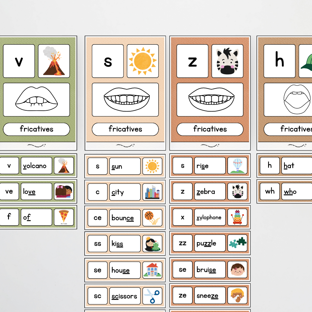 Sound Wall with Mouth Articulation - Woodland Classroom Decor