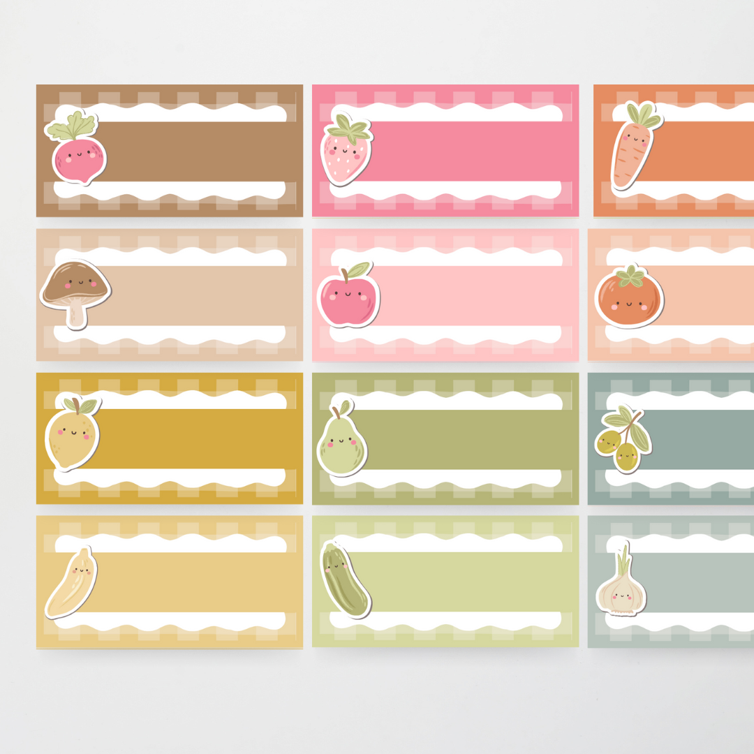 Rectangle Labels - Farmers Market Classroom Decor - Teacher Resources & Classroom Decor