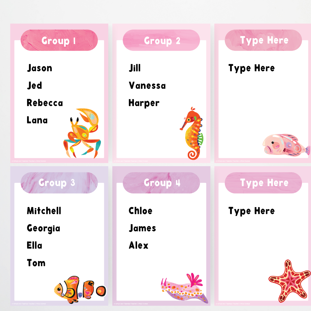 Pete Cromer: Groups - Mix and Match - Sea Life Collection
