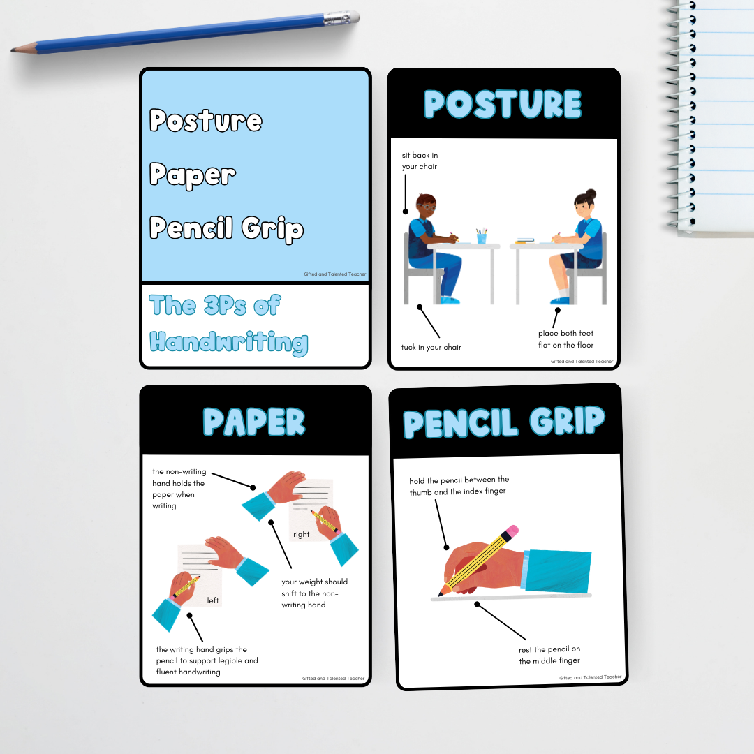 Back to School - Handwriting Protocols - Pen, Pencil and Pen(cil) Posters - Teacher Resources & Classroom Decor