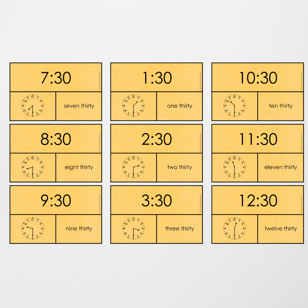 Precise Time - thirty minutes past the hour - Teacher Resources & Classroom Decor