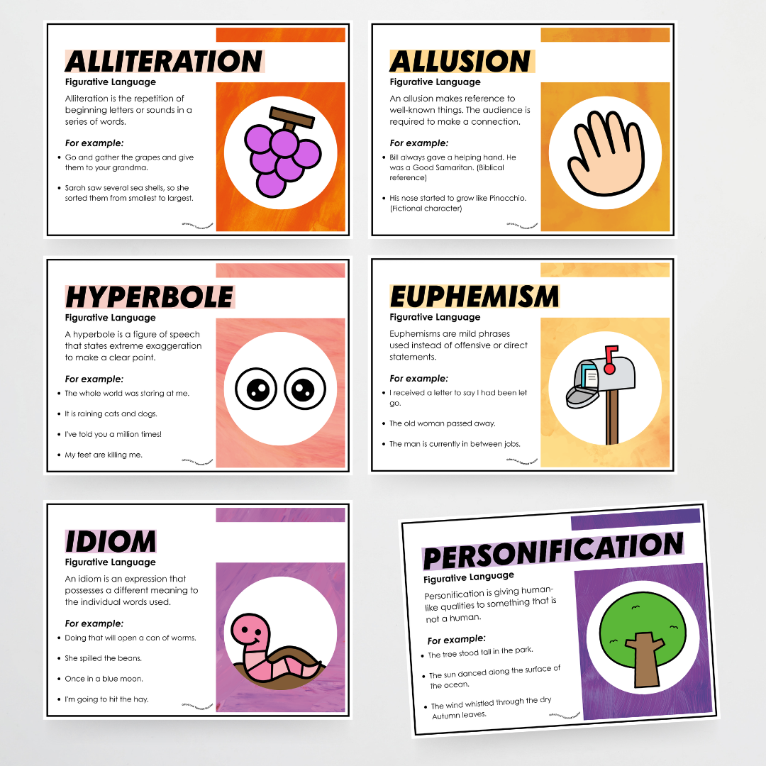 Pete Cromer: Figurative Language Classroom Posters - Insect Life Classroom Decor - Teacher Resources & Classroom Decor