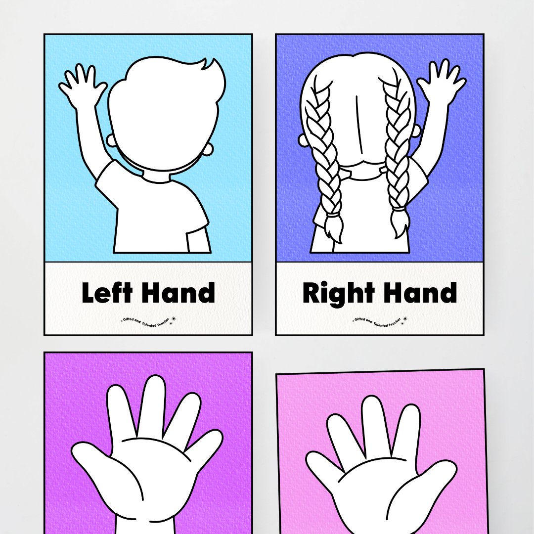 Left Hand and Right Hand Position Classroom Display - Rainbow Classroom Decor - Teacher Resources & Classroom Decor