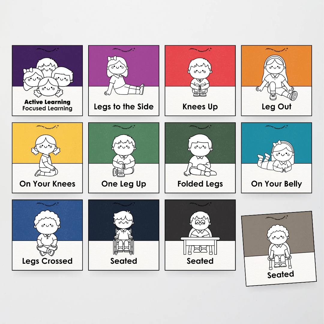 Inclusive Sitting Positions Editable Classroom Display - Watch this Space Classroom Decor - Teacher Resources & Classroom Decor