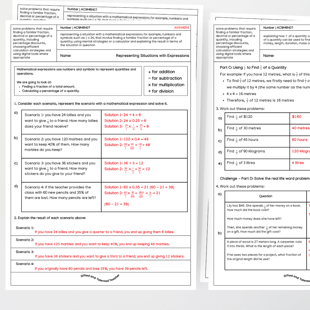 Number Bundle - Year 6 Australian Curriculum - Teacher Resources & Classroom Decor