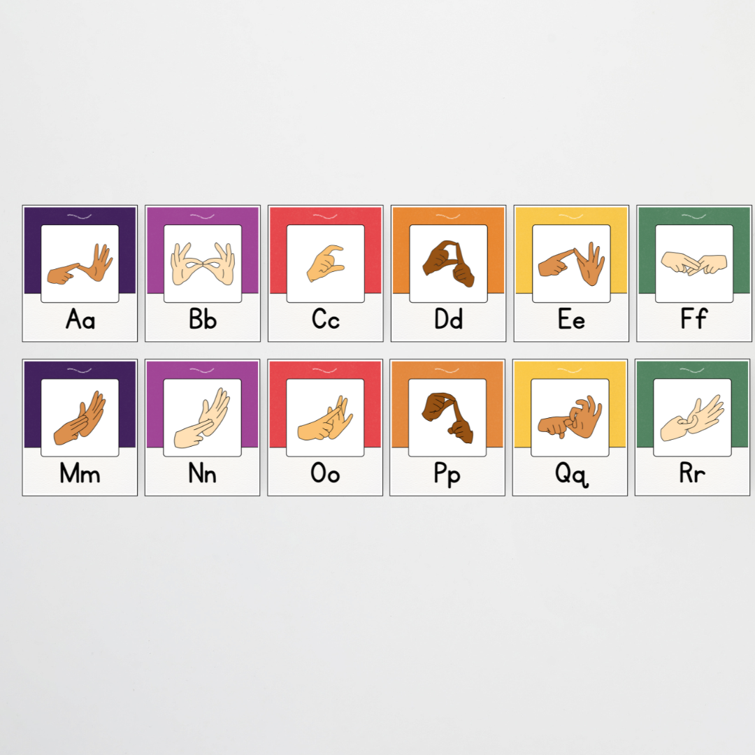 Philip Bunting: Auslan Alphabet Posters - Watch this Space Classroom Decor