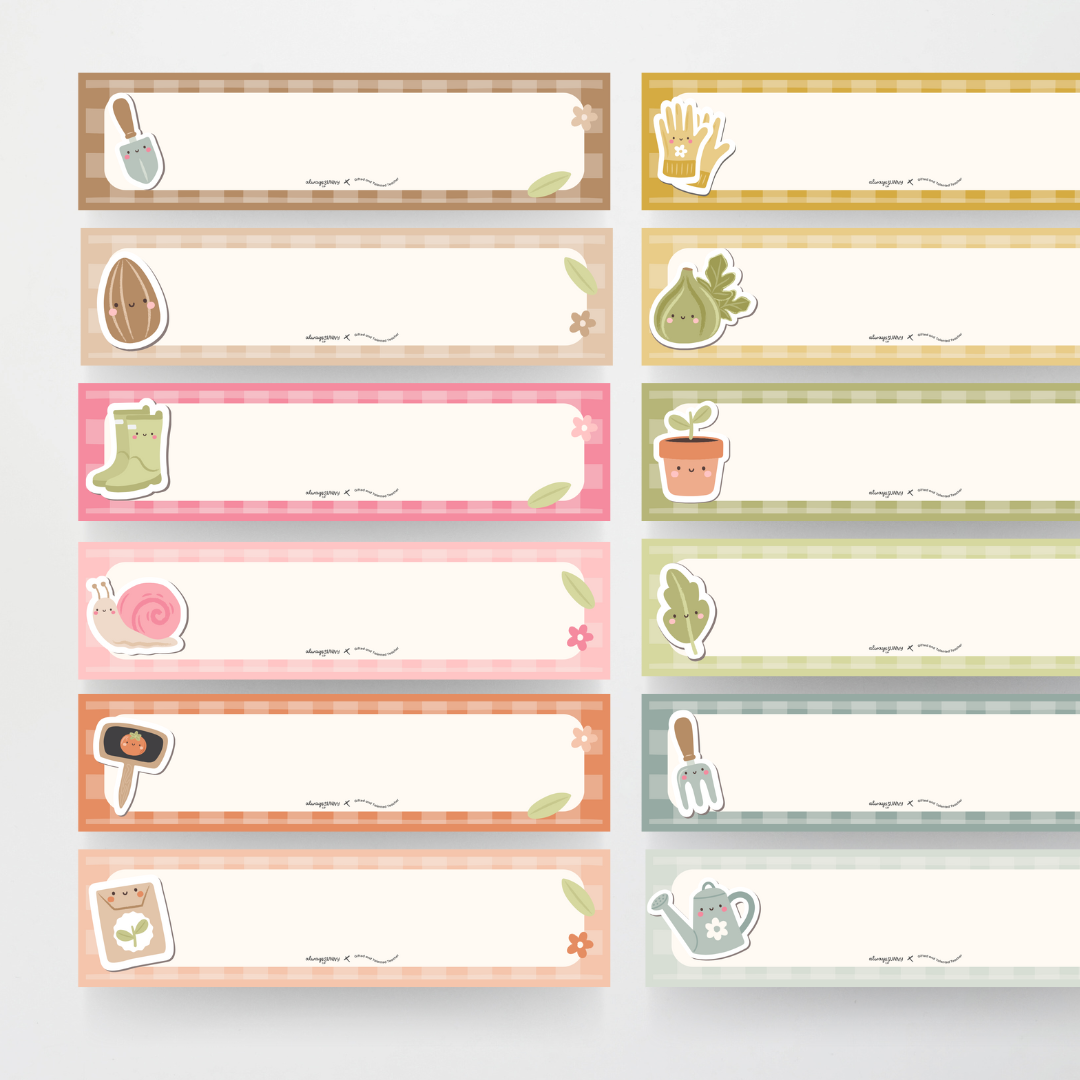 Tote Tray Labels - Farmers Market Classroom Decor - Teacher Resources & Classroom Decor