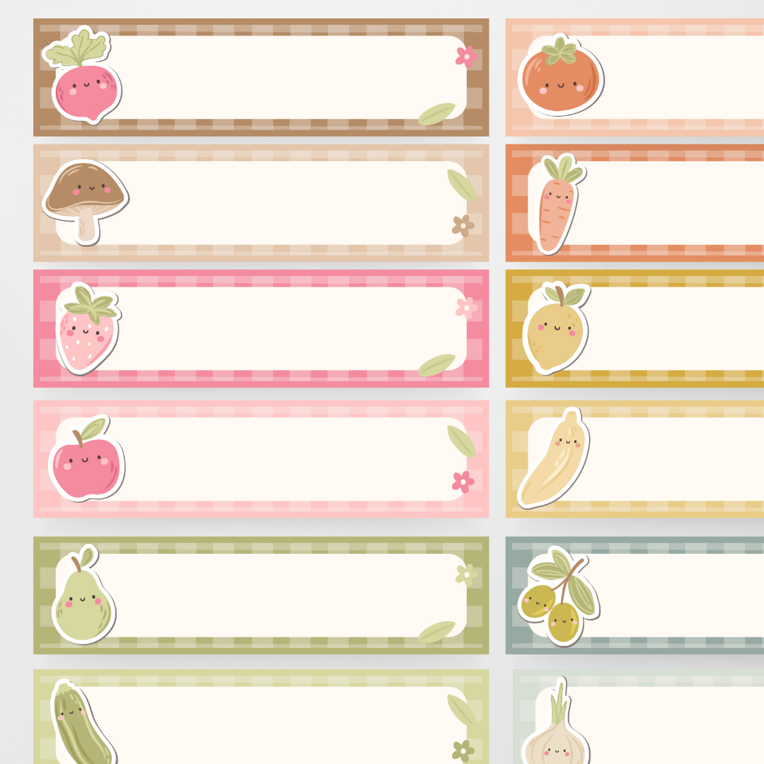 Rectangle Labels - Farmers Market Classroom Decor - Teacher Resources & Classroom Decor