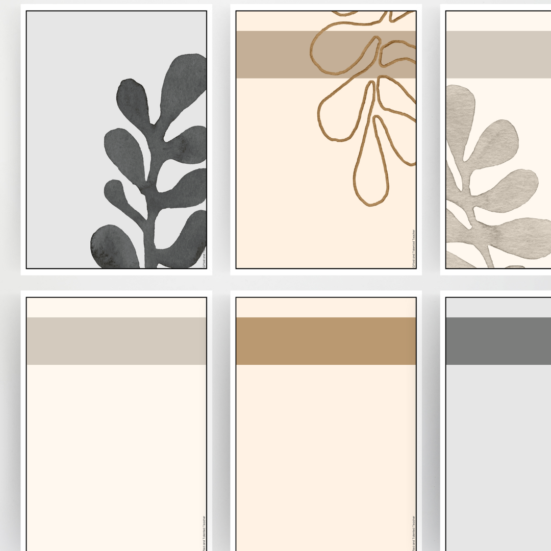 Matisse: A4 Portrait Posters | Labels - Neutral Classroom Decor - Teacher Resources & Classroom Decor