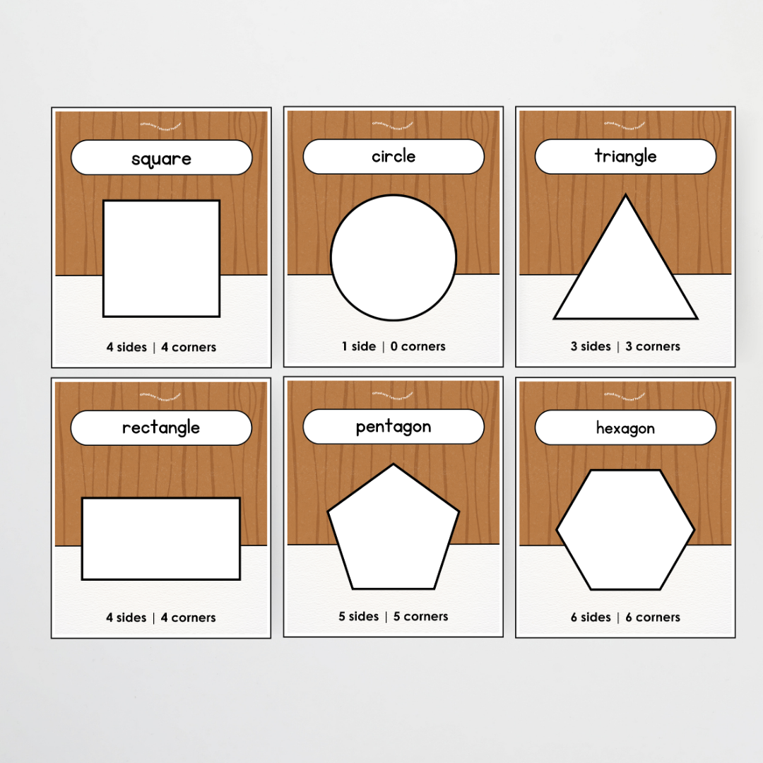 2D Shapes Posters - Back To School Classroom Decor