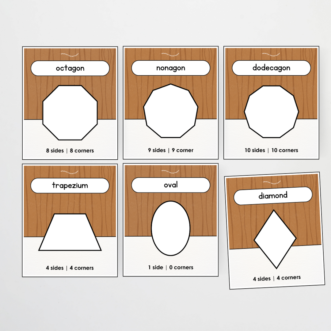 2D Shapes Posters - Back To School Classroom Decor