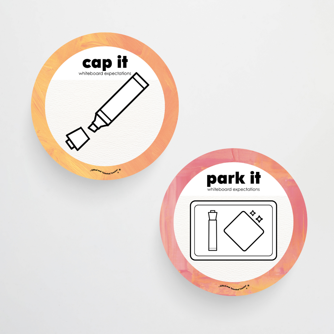 Pete Cromer: Mini Whiteboard Expectations, Prompts and Cues: Circle Icons - Sea Life Classroom Decor
