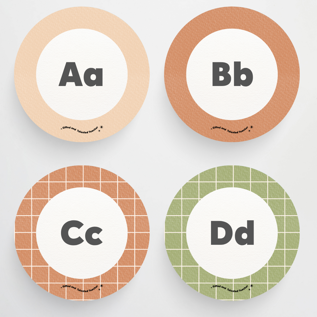 Circle Labels - Woodland Classroom Decor