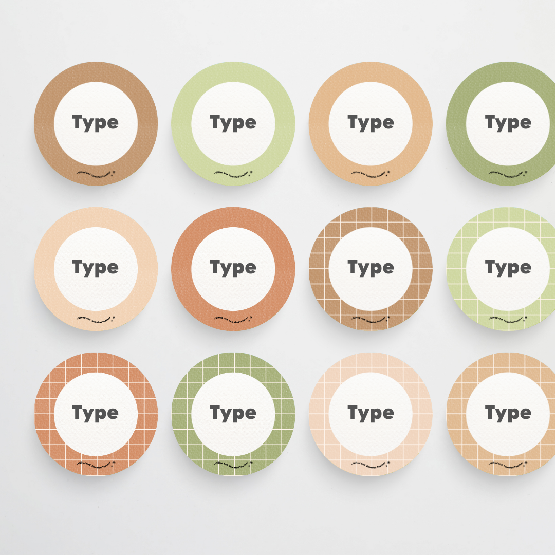 Circle Labels - Woodland Classroom Decor