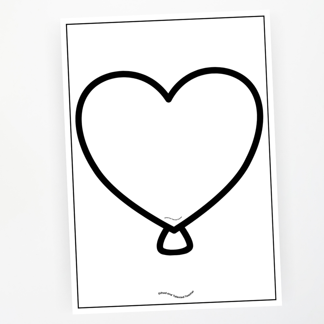 Heart Balloon Activity and Bulletin Board Valentine's Day Display - Teacher Resources & Classroom Decor