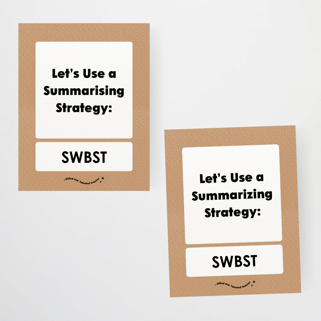 Summarising the Text: SWBST Somebody, Wanted, But, So Then - Woodland Classroom Decor - Teacher Resources & Classroom Decor