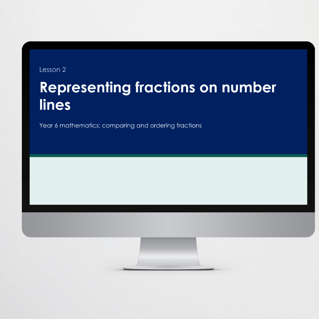 Teacher slides: Representing fractions on number lines
