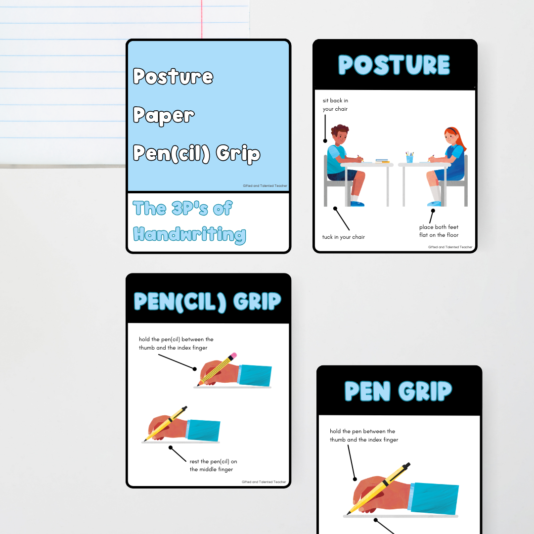 Back to School - Handwriting Protocols - Pen, Pencil and Pen(cil) Posters - Teacher Resources & Classroom Decor