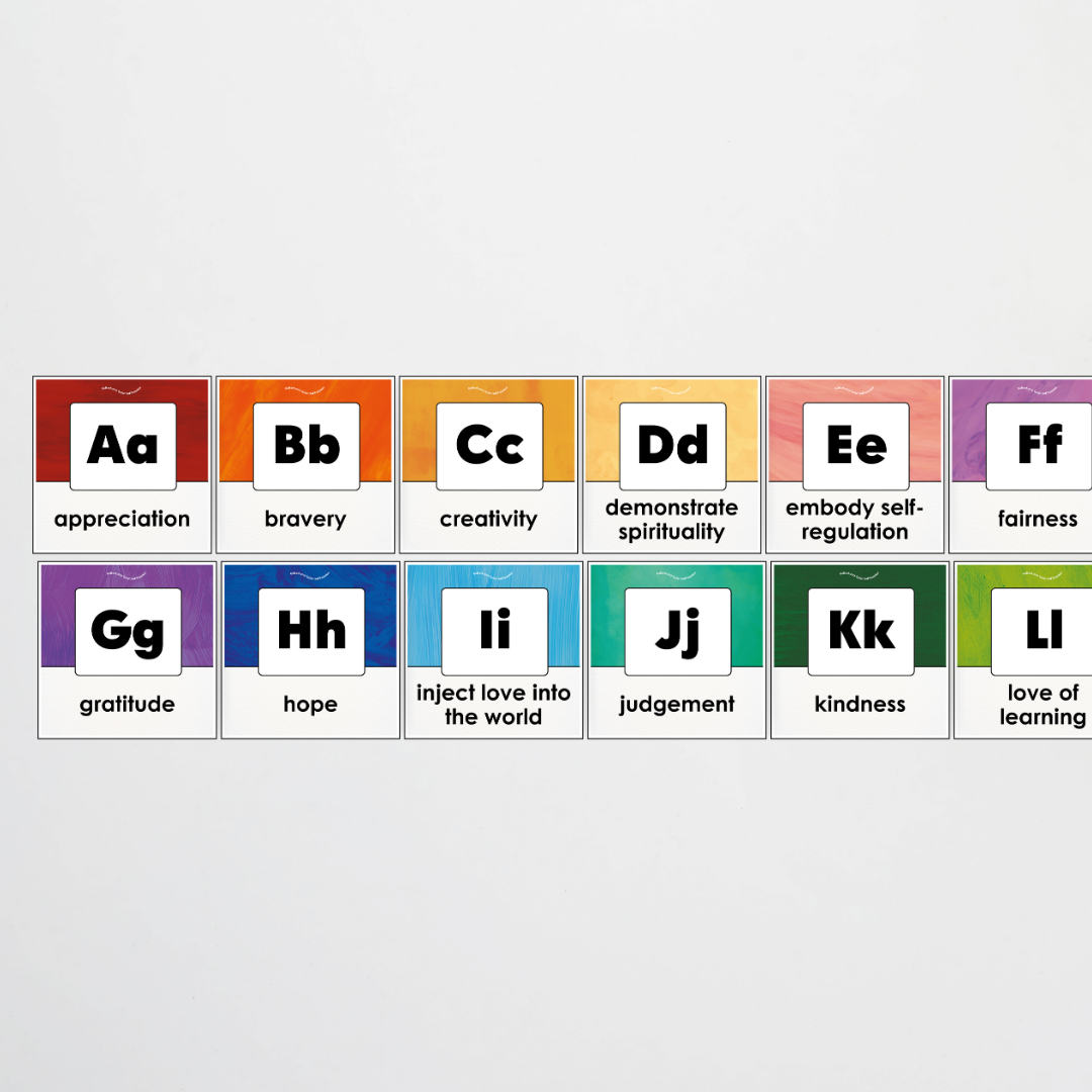 A-Z Character Strengths - Insect Life Classroom Decor