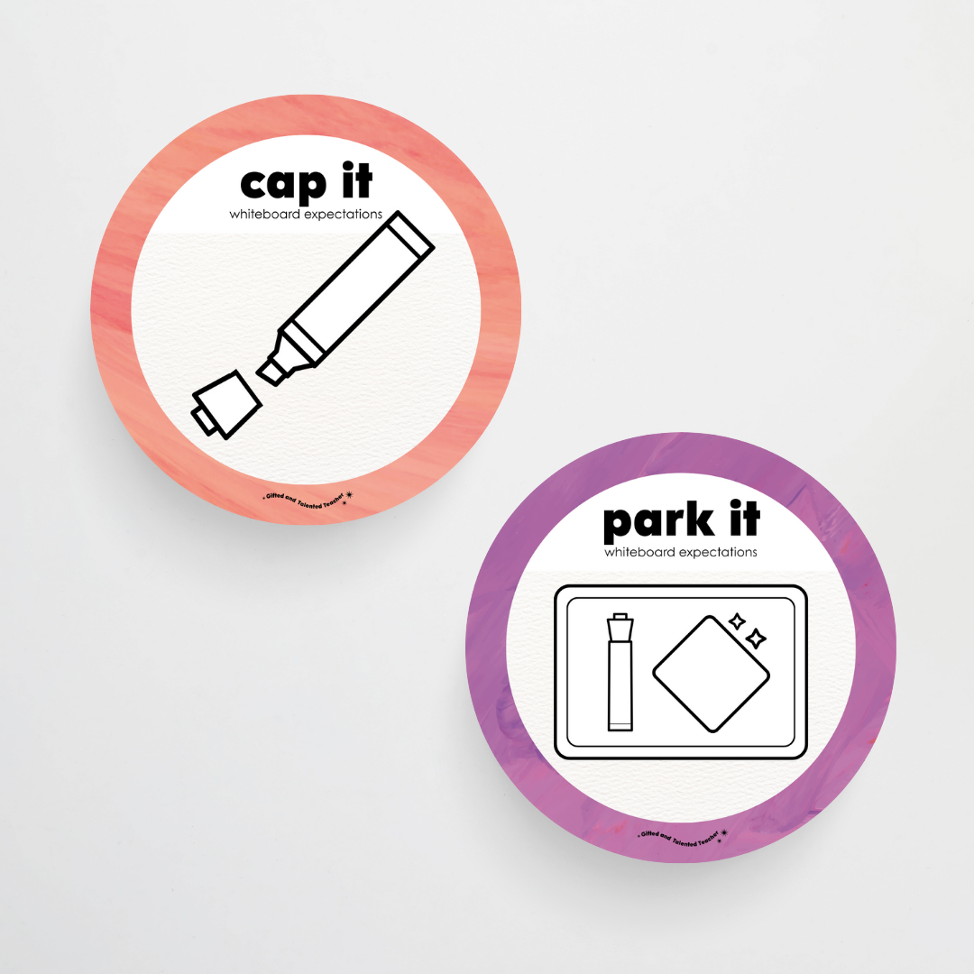 Pete Cromer: Mini Whiteboard Expectations, Prompts and Cues: Circle Icons - Insect Life Classroom Decor