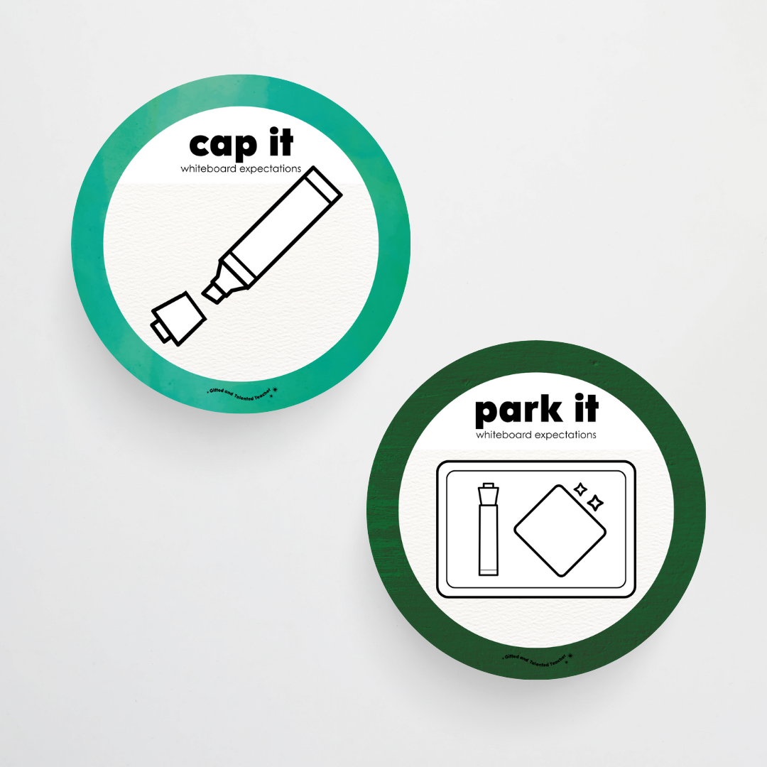 Pete Cromer: Mini Whiteboard Expectations, Prompts and Cues: Circle Icons - Insect Life Classroom Decor