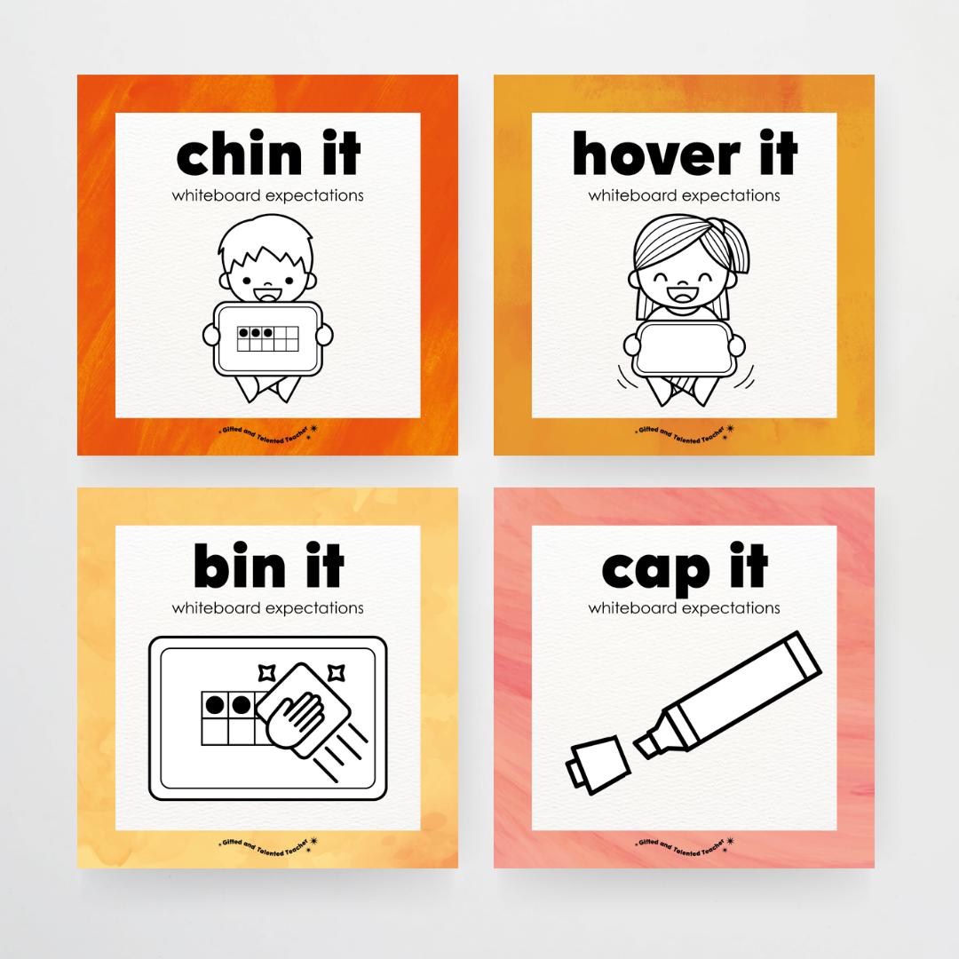 Pete Cromer: Mini Whiteboard Expectations, Prompts and Cues: Square Icons - Insect Life Classroom Decor