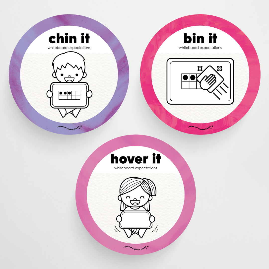 Pete Cromer: Whiteboard Expectations, Prompts and Cues: Circle Icons - Australian Fauna and Flora Classroom Decor