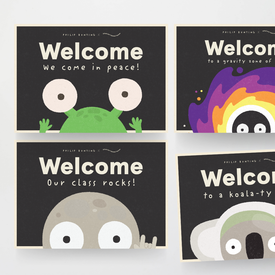 x Philip Bunting - Watch this Space Classroom Decor (Lower Grades) Bundle