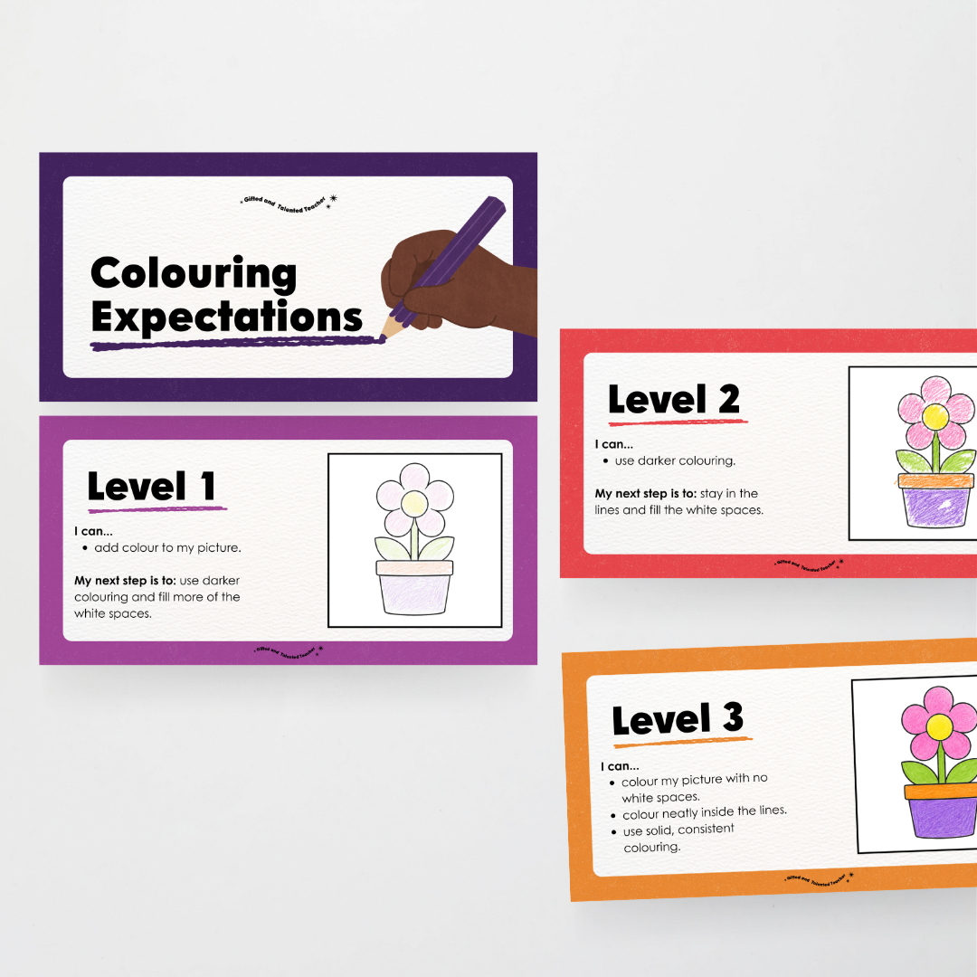 Colouring / Coloring Expectations Classroom Wall Display - Watch this Space Classroom Decor