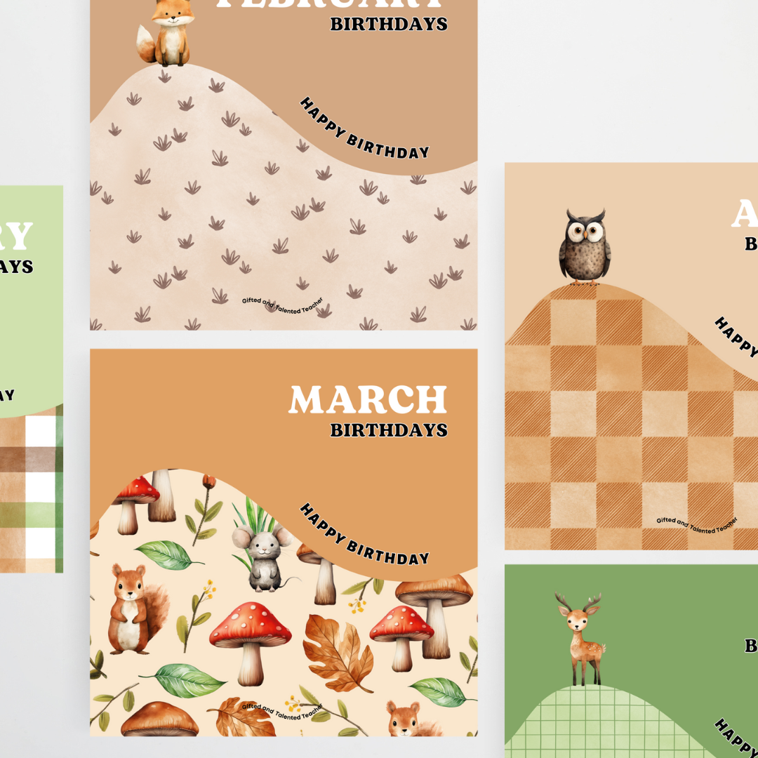 Birthday Display - Woodland Classroom Decor - Teacher Resources & Classroom Decor