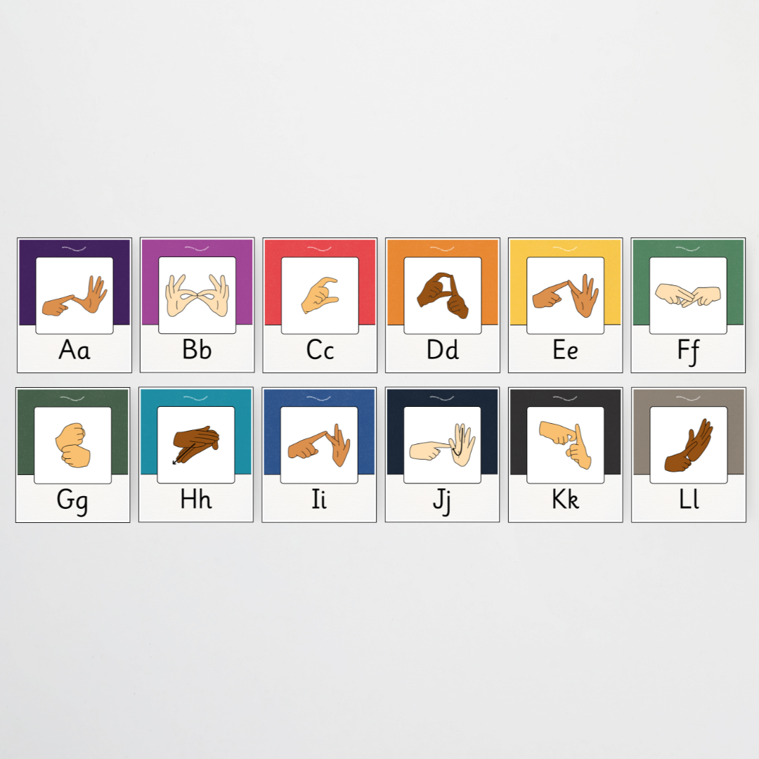 Philip Bunting: Auslan Alphabet Posters - Watch this Space Classroom Decor