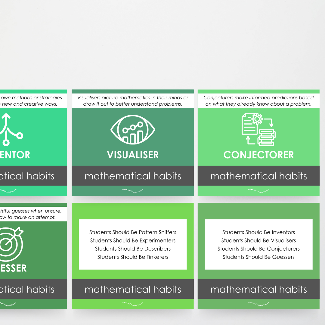 Mathematical Habits of Mind Wall Display - Leafy Greens Classroom Decor - Teacher Resources & Classroom Decor