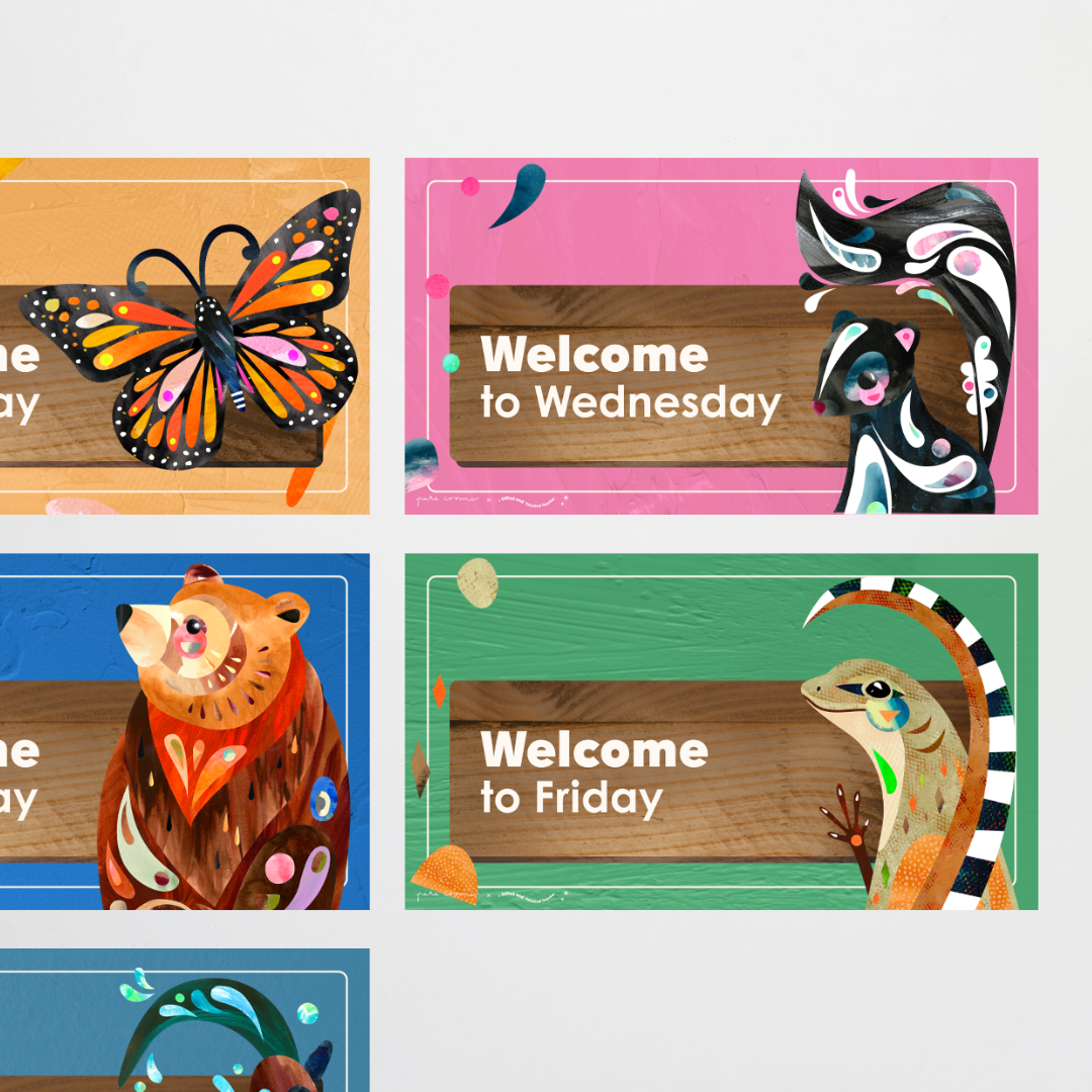 Digital Slides Teacher Organisation - North America Classroom Decor - Teacher Resources & Classroom Decor