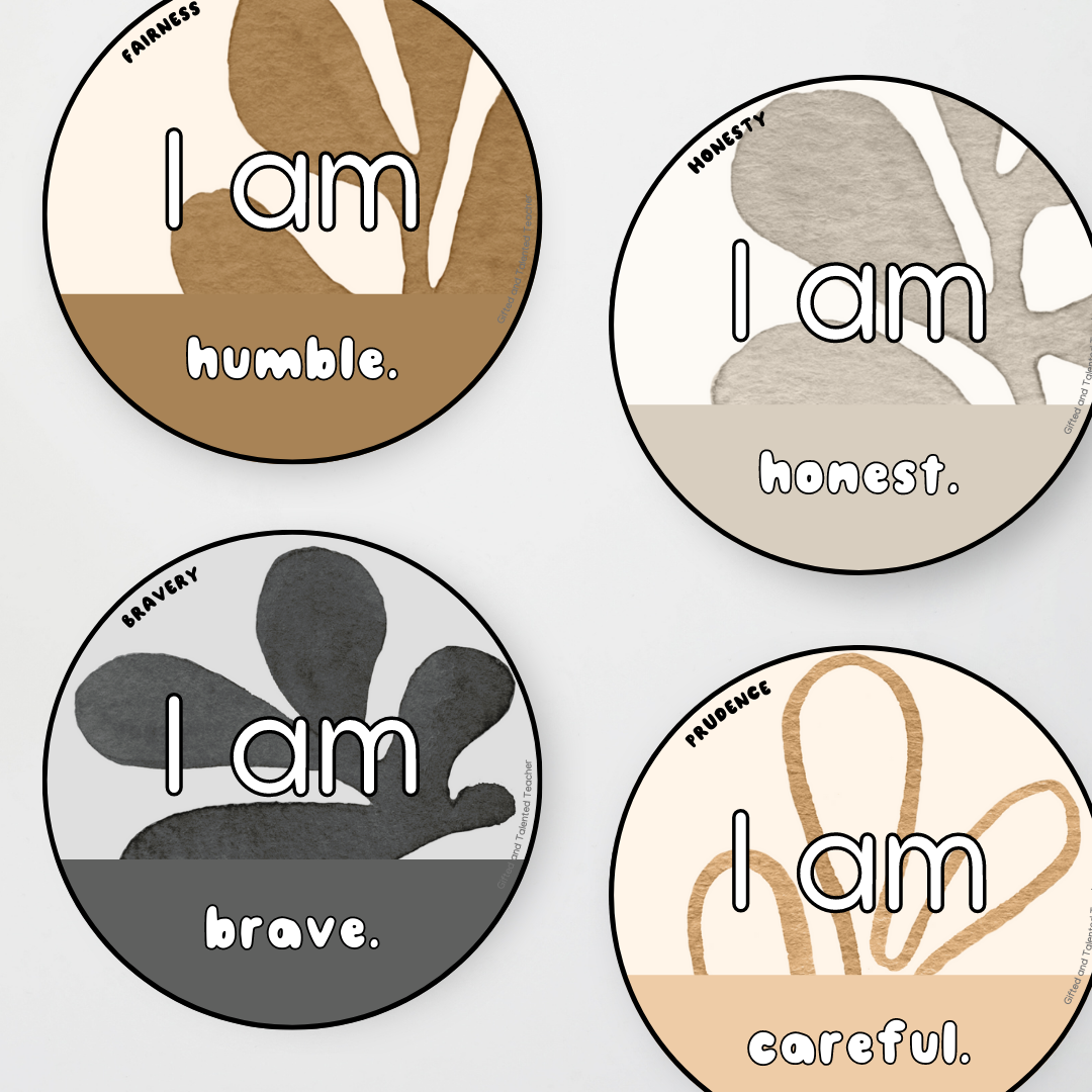 Matisse: Affirmation Station - Neutral Classroom Decor - Teacher Resources & Classroom Decor
