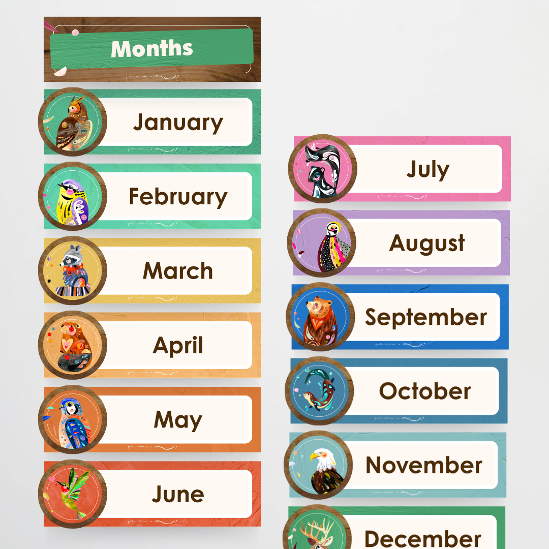 Months of the Year - North America Classroom Decor - Teacher Resources & Classroom Decor