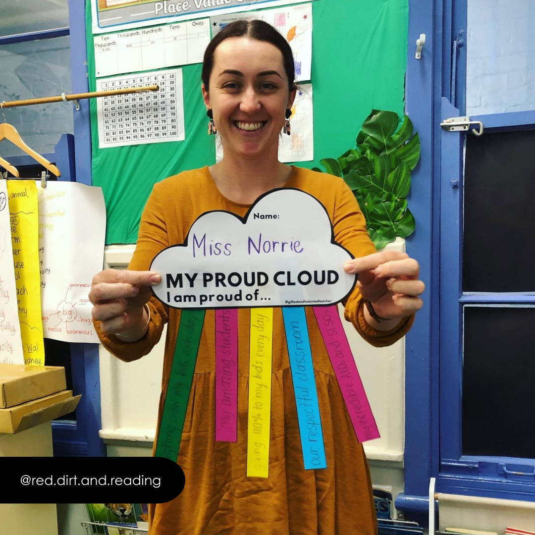 Proud Cloud: Reflection Resource - Rainbow Classroom Decor - Teacher Resources & Classroom Decor